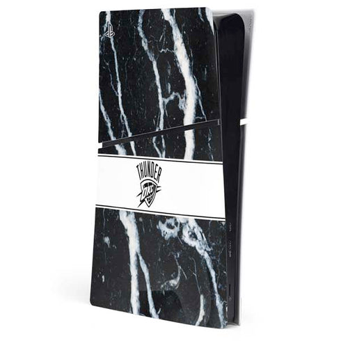 NBA Oklahoma City Thunder Marble PS5 Slim Digital Edition Console Skin