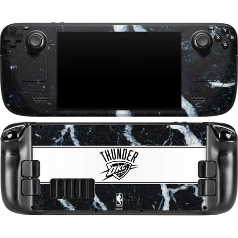 NBA Oklahoma City Thunder Marble Steam Deck Handheld Gaming Computer OLED Skin