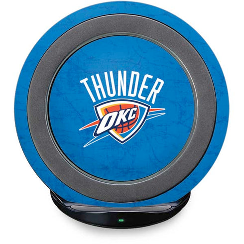 NBA Oklahoma City Thunder Primary Logo Fast Charge Wireless Charging Stand Skin