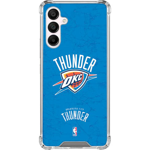 NBA Oklahoma City Thunder Primary Logo Galaxy A16 5G Clear Case