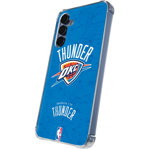 NBA Oklahoma City Thunder Primary Logo Galaxy A35 5G Clear Case