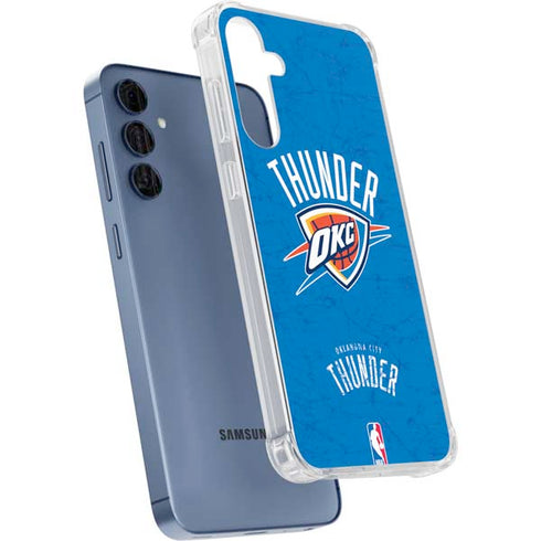NBA Oklahoma City Thunder Primary Logo Galaxy A35 5G Clear Case