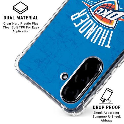 NBA Oklahoma City Thunder Primary Logo Galaxy A36 5G Clear Case