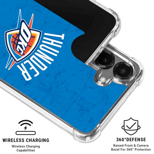 NBA Oklahoma City Thunder Primary Logo Galaxy S26 Clear Case