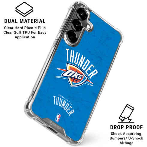 NBA Oklahoma City Thunder Primary Logo Galaxy S26 Clear Case