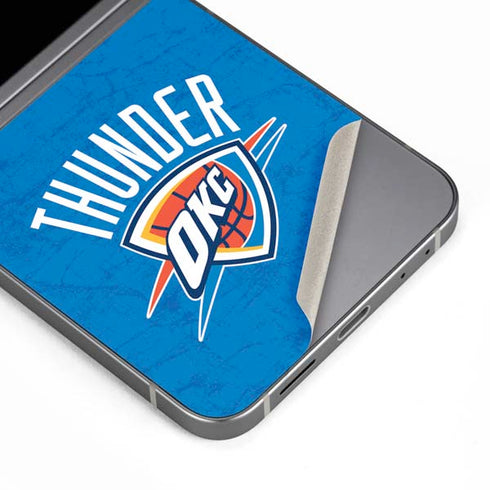 NBA Oklahoma City Thunder Primary Logo Galaxy Z Flip6 Skin