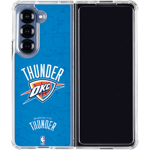 NBA Oklahoma City Thunder Primary Logo Galaxy Z Fold6 Clear Case