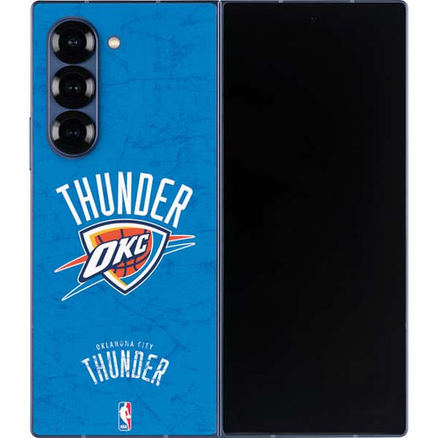 NBA Oklahoma City Thunder Primary Logo Galaxy Z Fold6 Skin