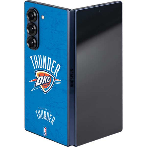 NBA Oklahoma City Thunder Primary Logo Galaxy Z Fold6 Skin