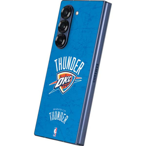 NBA Oklahoma City Thunder Primary Logo Galaxy Z Fold6 Skin