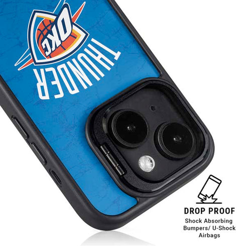 NBA Oklahoma City Thunder Primary Logo iPhone 14 Plus Kickstand Case