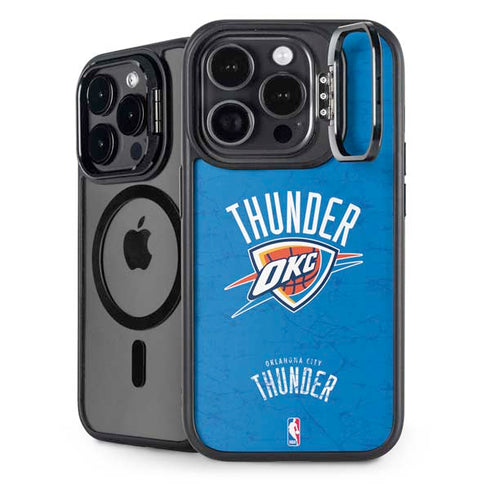 NBA Oklahoma City Thunder Primary Logo iPhone 15 Pro Max Kickstand Case