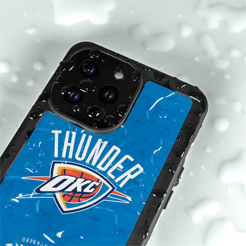 NBA Oklahoma City Thunder Primary Logo iPhone 15 Pro Waterproof Case