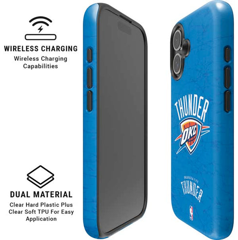 NBA Oklahoma City Thunder Primary Logo iPhone 16 Magsafe Impact Case