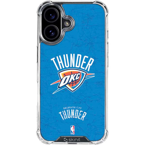 NBA Oklahoma City Thunder Primary Logo iPhone 16 Plus Clear Case