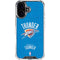NBA Oklahoma City Thunder Primary Logo iPhone 16 Plus Clear Case