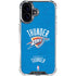 NBA Oklahoma City Thunder Primary Logo iPhone 16 Plus Clear Case