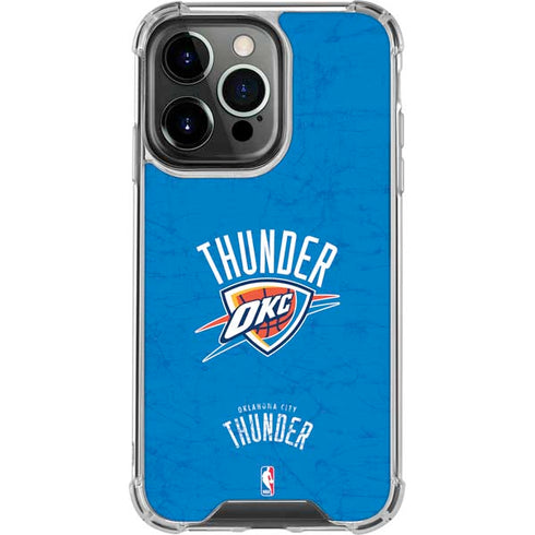 NBA Oklahoma City Thunder Primary Logo iPhone 16 Pro Clear Case