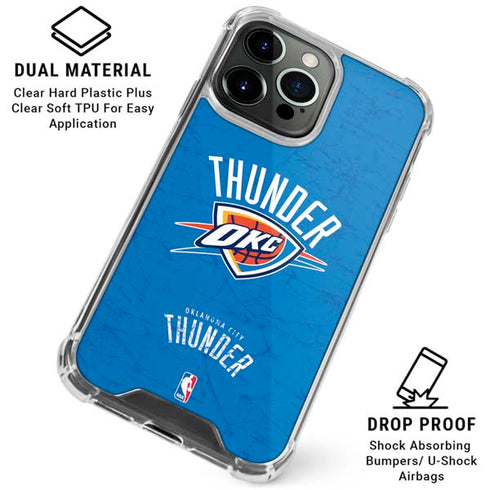 NBA Oklahoma City Thunder Primary Logo iPhone 16 Pro Clear Case
