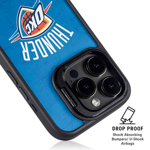 NBA Oklahoma City Thunder Primary Logo iPhone 16 Pro Max Kickstand Case