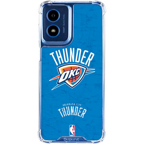 NBA Oklahoma City Thunder Primary Logo Moto G 5G (2024) Clear Case