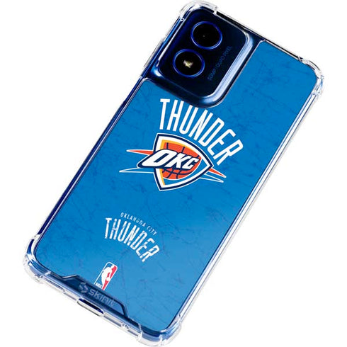 NBA Oklahoma City Thunder Primary Logo Moto G 5G (2024) Clear Case