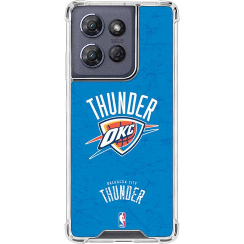 NBA Oklahoma City Thunder Primary Logo Moto G Play 5G (2025) Clear Case