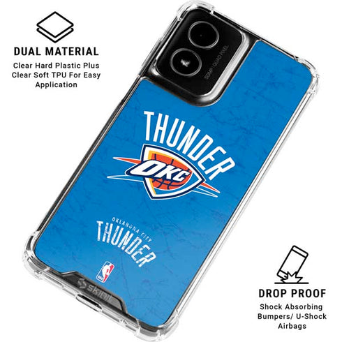 NBA Oklahoma City Thunder Primary Logo Moto G Power 5G (2024) Clear Case