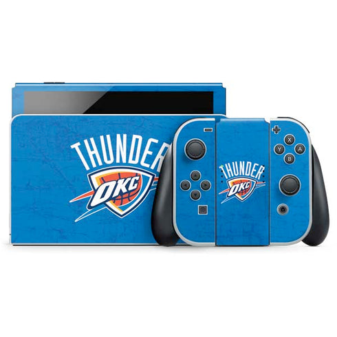 NBA Oklahoma City Thunder Primary Logo Nintendo Skins