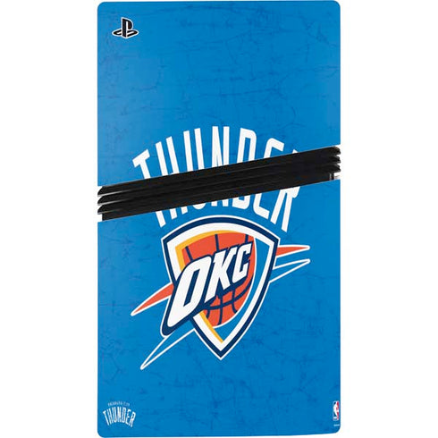NBA Oklahoma City Thunder Primary Logo PS5 Pro Console Skin