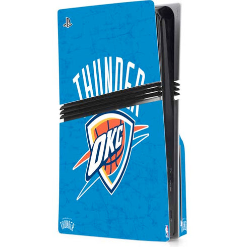 NBA Oklahoma City Thunder Primary Logo PS5 Pro Disk Console Skin