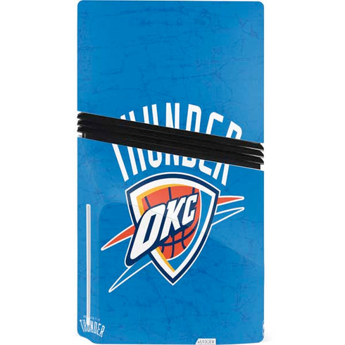 NBA Oklahoma City Thunder Primary Logo PS5 Pro Disk Console Skin