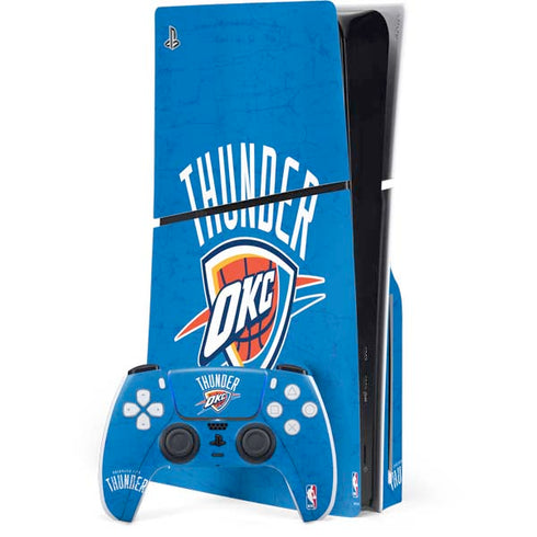 NBA Oklahoma City Thunder Primary Logo PlayStation PS5 Skins