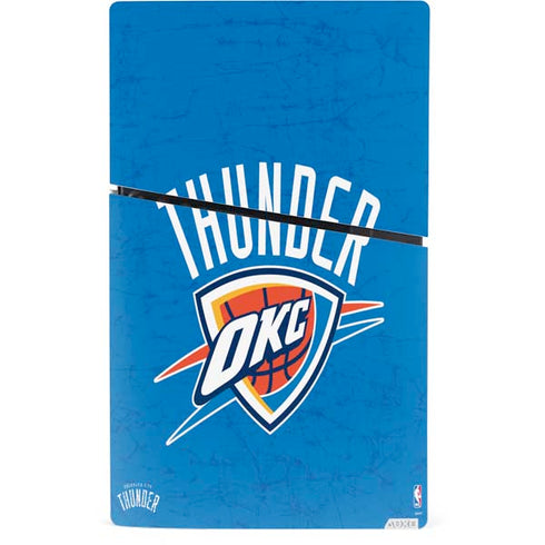 NBA Oklahoma City Thunder Primary Logo PS5 Slim Digital Edition Console Skin