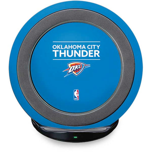 NBA Oklahoma City Thunder Standard - Blue Fast Charge Wireless Charging Stand Skin