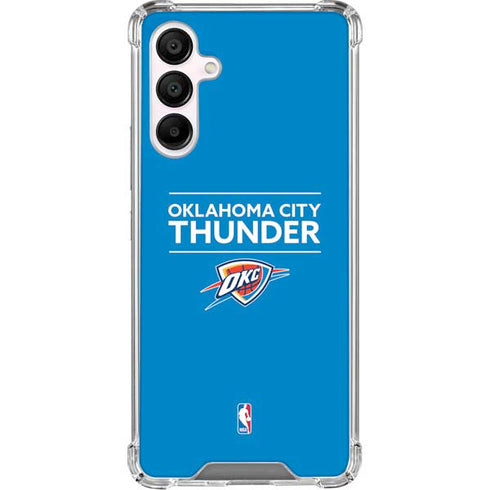 NBA Oklahoma City Thunder Standard - Blue Galaxy A16 5G Clear Case