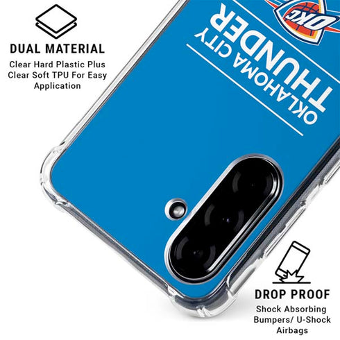 NBA Oklahoma City Thunder Standard - Blue Galaxy A36 5G Clear Case