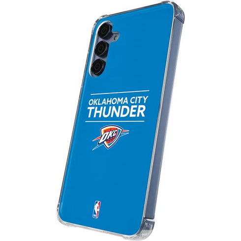 NBA Oklahoma City Thunder Standard - Blue Galaxy A55 5G Clear Case