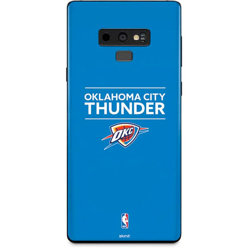 NBA Oklahoma City Thunder Standard - Blue Galaxy Note 9 Skin
