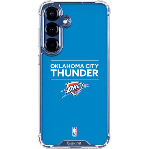 NBA Oklahoma City Thunder Standard - Blue Galaxy S25 Clear Case