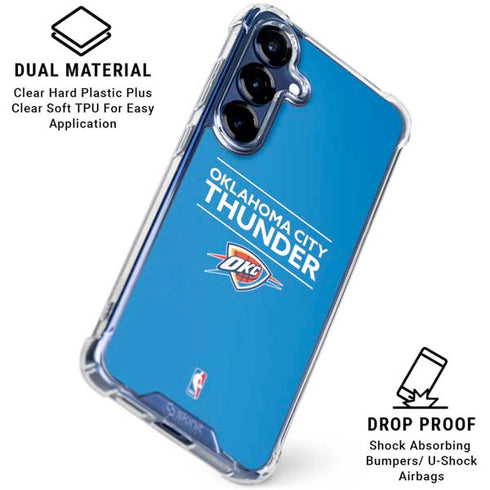 NBA Oklahoma City Thunder Standard - Blue Galaxy S25 Clear Case