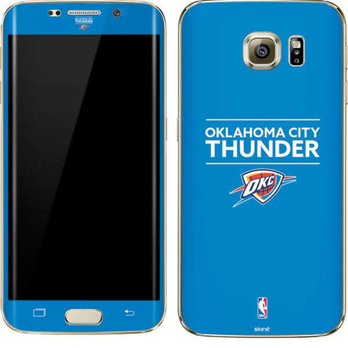 NBA Oklahoma City Thunder Standard - Blue Galaxy S7 Edge Skin