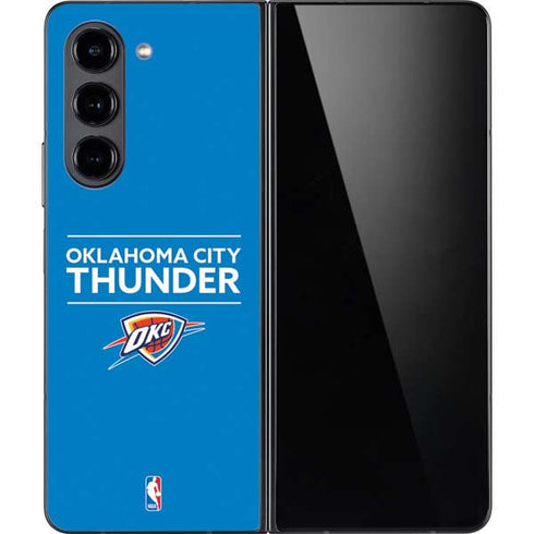NBA Oklahoma City Thunder Standard - Blue Galaxy Z Fold5 5G Skin