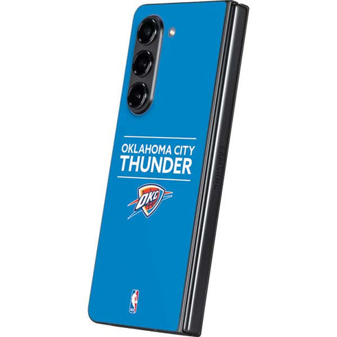 NBA Oklahoma City Thunder Standard - Blue Galaxy Z Fold5 5G Skin
