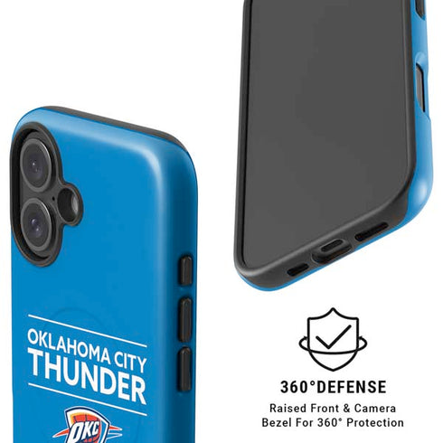 NBA Oklahoma City Thunder Standard - Blue iPhone 16 Magsafe Impact Case