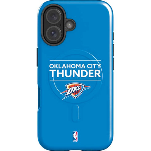 NBA Oklahoma City Thunder Standard - Blue iPhone 16 Plus Magsafe Impact Case