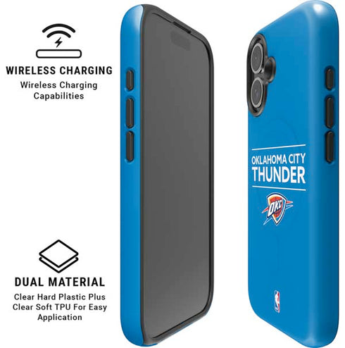 NBA Oklahoma City Thunder Standard - Blue iPhone 16 Plus Magsafe Impact Case