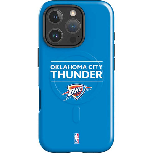 NBA Oklahoma City Thunder Standard - Blue iPhone 16 Pro Magsafe Impact Case