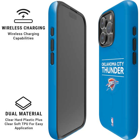 NBA Oklahoma City Thunder Standard - Blue iPhone 16 Pro Magsafe Impact Case