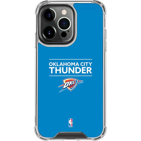 NBA Oklahoma City Thunder Standard - Blue iPhone 16 Pro Max Clear Case